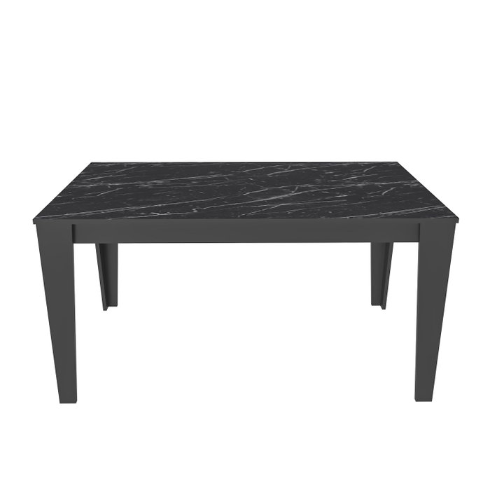 Hanah Home Bud Mesa de Comedor Negro y Mármol